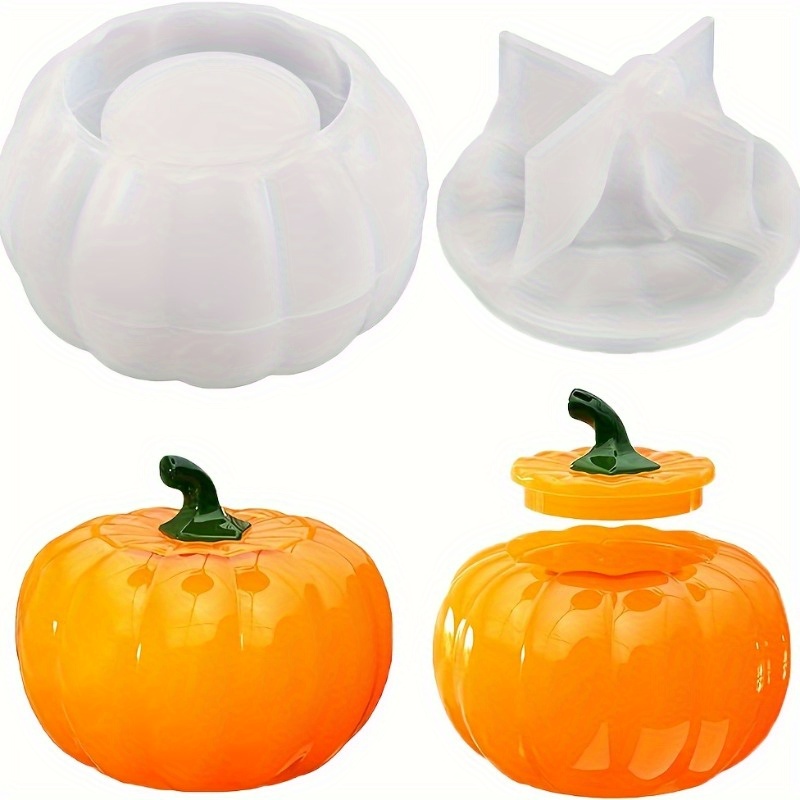 Candle Molds - 2 adet Kabak Kavanoz Silikon Kalıplar