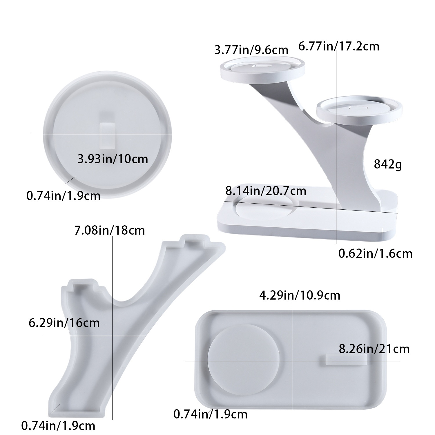 Candle Molds - Kendin Yap epoksi reçine kalıp mumluk