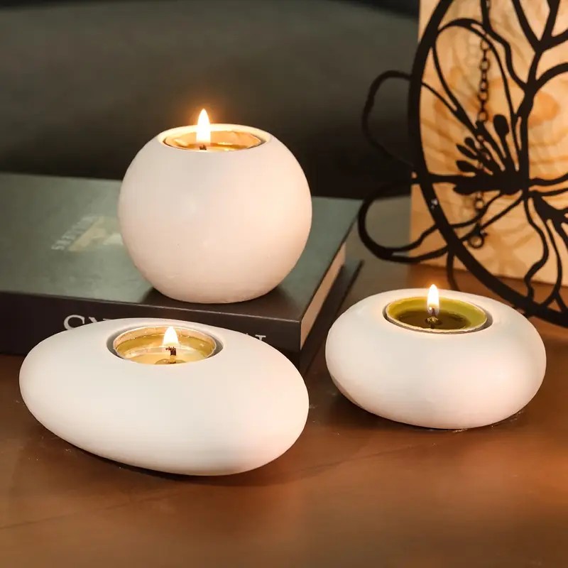 Candle Lighter - Tealight Mumluk Reçine Silikon Kalıp, Kristal