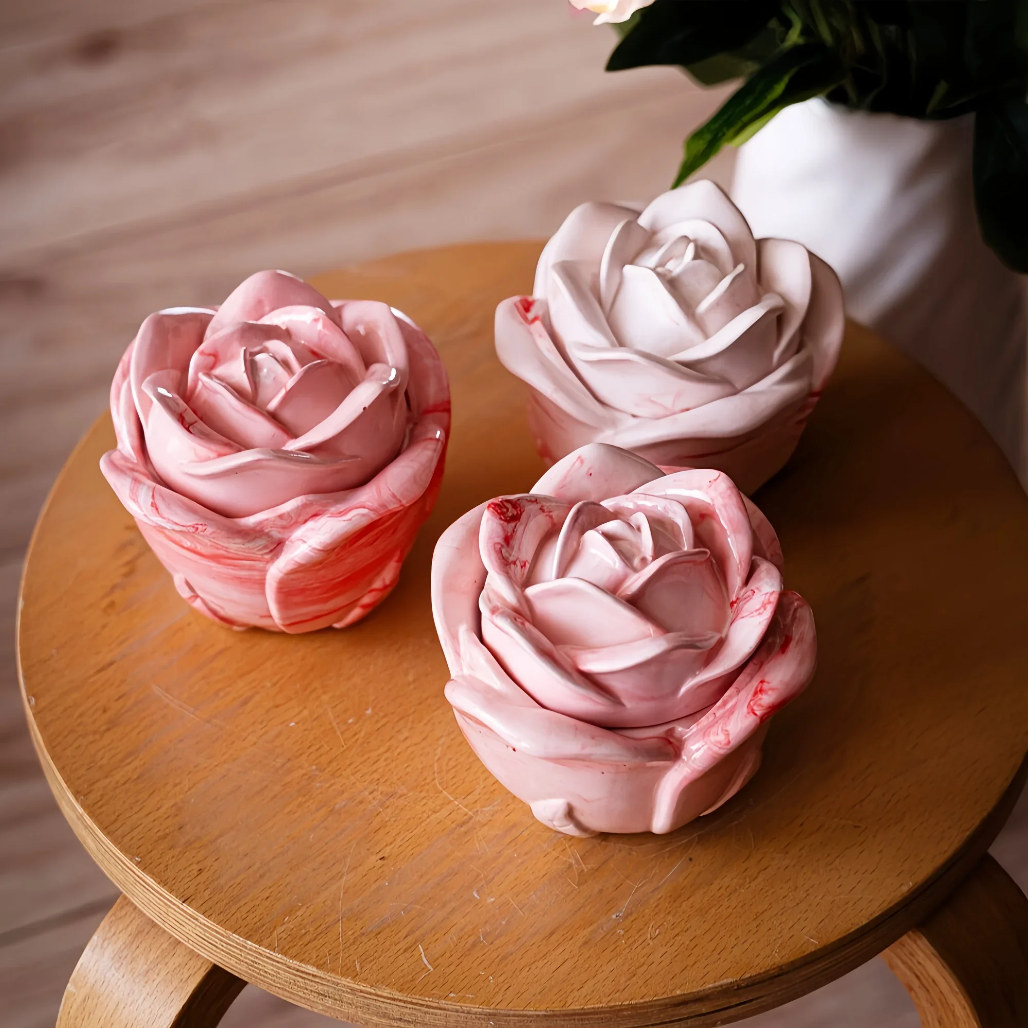 2 Parçalı Gül Şeklinde Silikon - Candle Molds incelemesi ve fiyatı